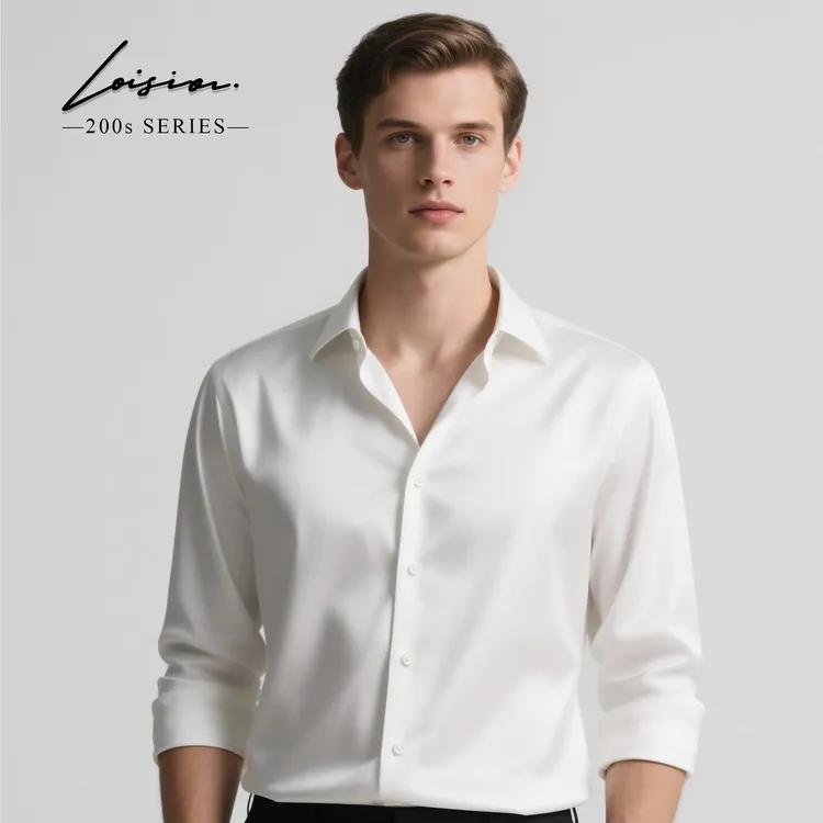 【镇店之宝】纯棉200支男士免烫商务职业修身休闲四季通勤搭西服