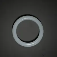 清代和田玉白玉素面玉镯/HSS1000A94/集萃斋