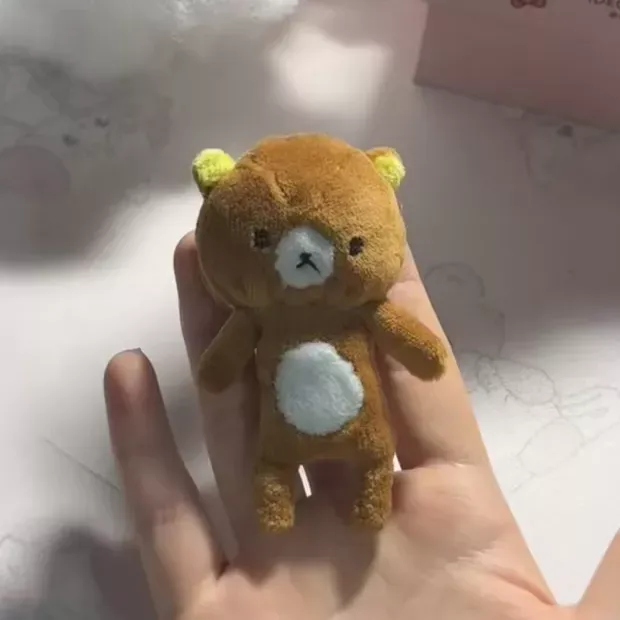 【绵绵】可爱手工diy轻松熊毛绒御守挂件材料包汽车内饰挂摆件