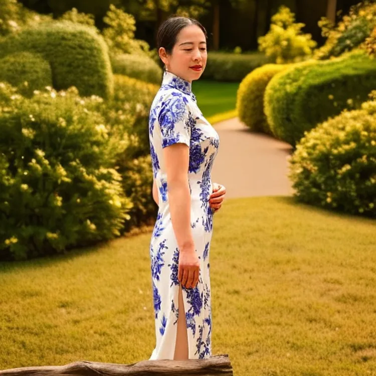 青花瓷旗袍新款制作教程零基础易学（视频课）（留意短信解锁课程）