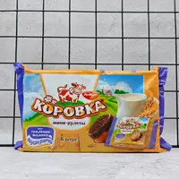 则成俄罗斯进口小牛牌牛奶巧克力味蛋糕卷210g