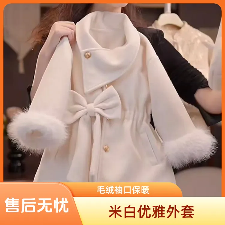 女童新品冬季款2025新款百搭加绒中长款加厚外套保暖冬款大衣棉衣