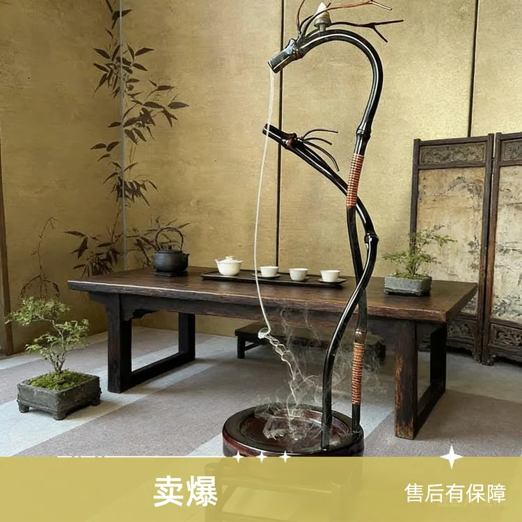 手工竹制龙挂香架倒挂香座线香香插精美桌搭茶台摆件倒流香龙挂香