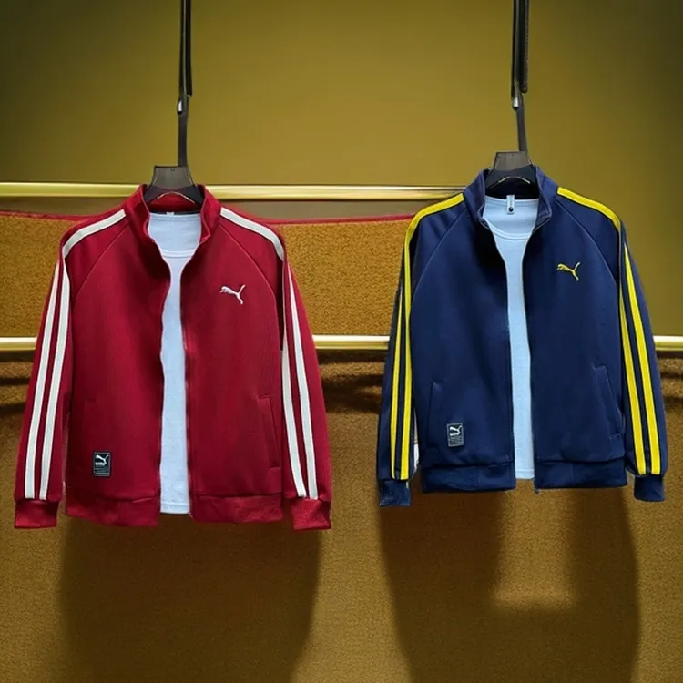 春季新款时尚百搭746立领设计针织棉面料百搭不挑人夹克外套