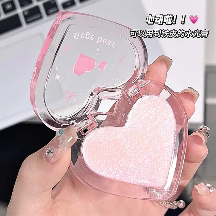 Gege bear灵动清透水光腮红膏 多用膏高光修容提亮一体平价学生党