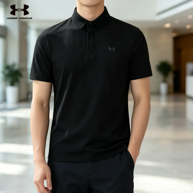 UA安德玛polo衫男款夏季新款高级感男装休闲运动短袖翻领透气T恤
