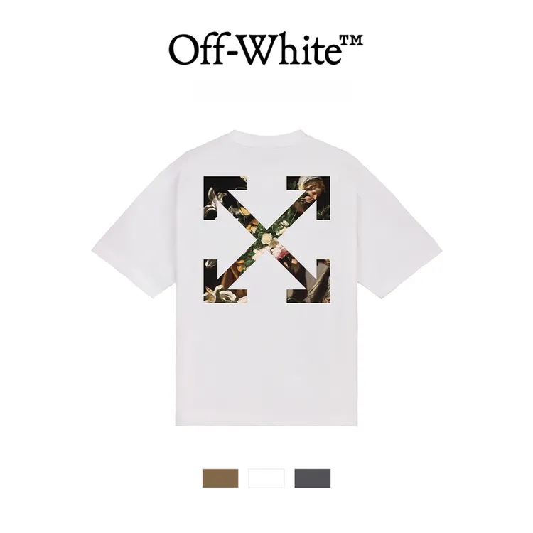 OFF-WHITE26SS 新款背后箭头印花轻奢高级宽松短袖T恤 男女同款