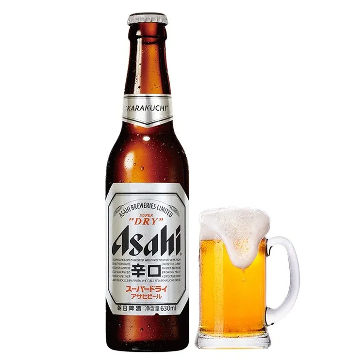 【日本风味】朝日/asahi啤酒630ml*12瓶装超爽系列生啤整箱清仓
