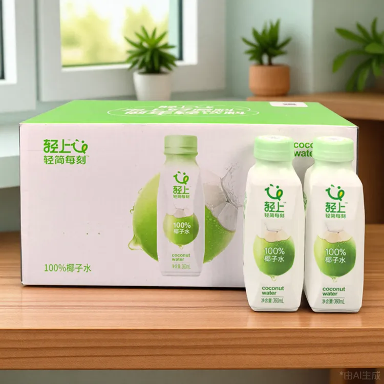 椰泰轻上100%椰子水原味果汁0脂椰汁饮品孕妇饮料0添加360ml整箱