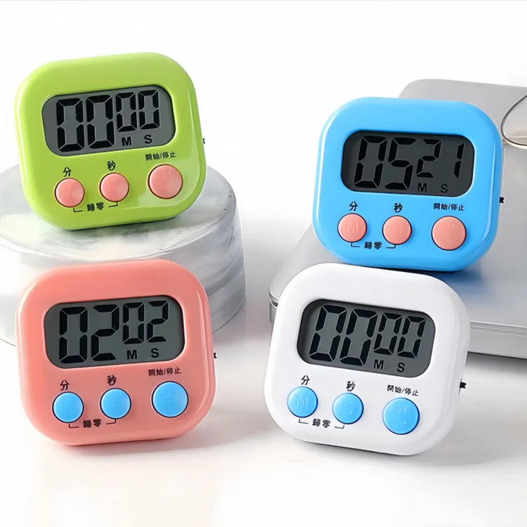 厨房定时器计时器提醒器学生考研学习倒计时器秒表钟磁吸分钟大声