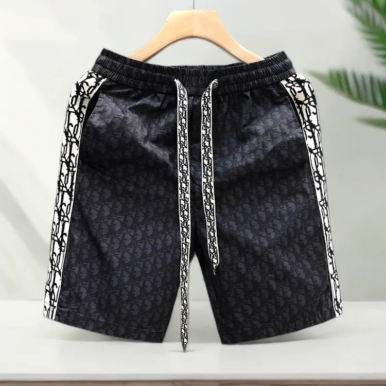 斯里卡琪高端品质系带休闲短裤男潮牌五分裤夏季新款男士沙滩中裤