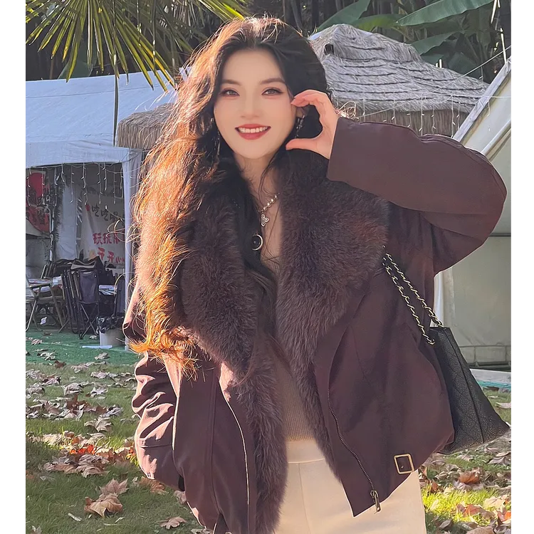 LA.Sheila“青紫狐”saga皇冠级狐狸毛皮草254-PC/1117-25888