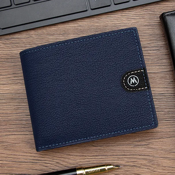 男士钱包短款新款时尚休闲皮夹大容量多卡位零钱袋男士三折合页包