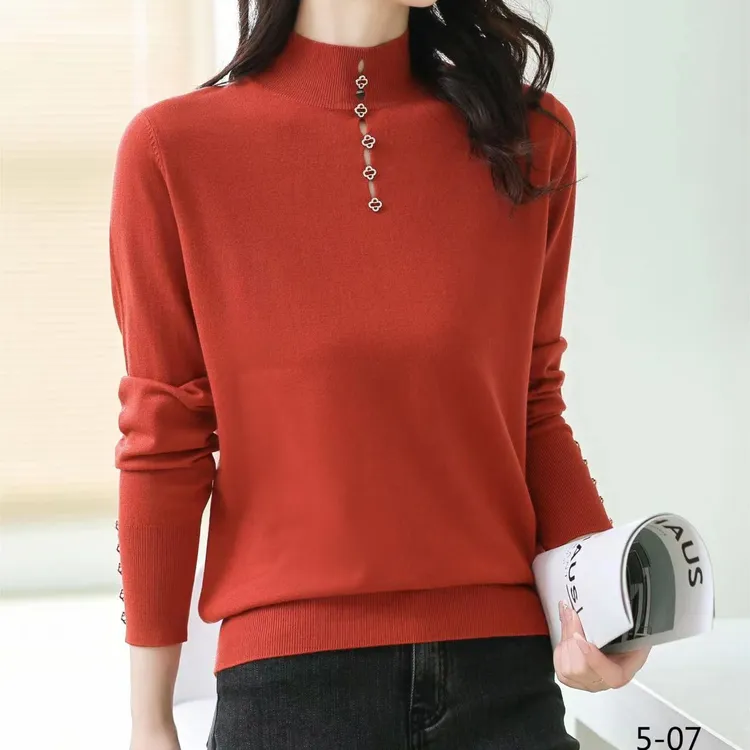 【欧蔓依】OMYA5070女士秋冬新款时尚百搭设计感洋气针织衫