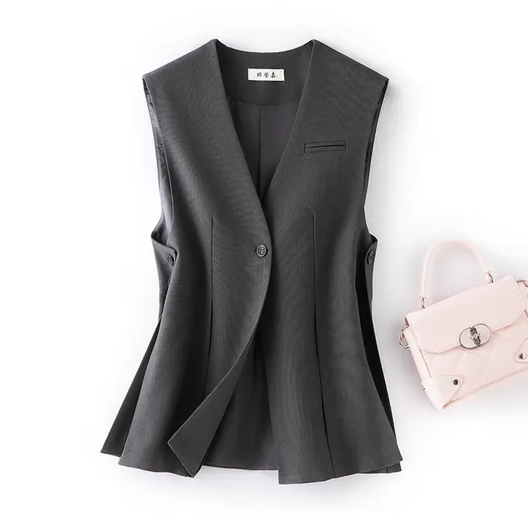 高级感西装马甲女款背心外搭2025年春秋新款无袖修身通勤气质坎肩