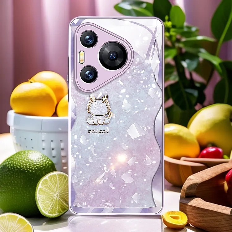 新款液态适用于华为P70手机壳奢华环保硬边软套16防摔晶钻配件亲