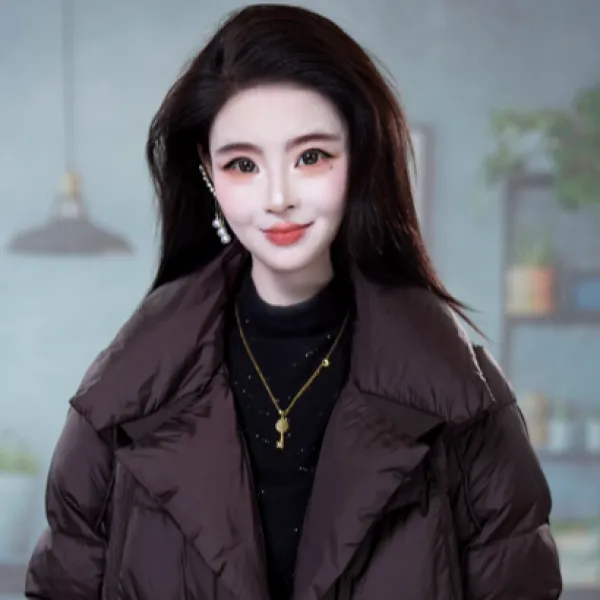 冬季时尚高奢爆款洋气减龄百搭白鸭绒羽绒服外套M-3XL
