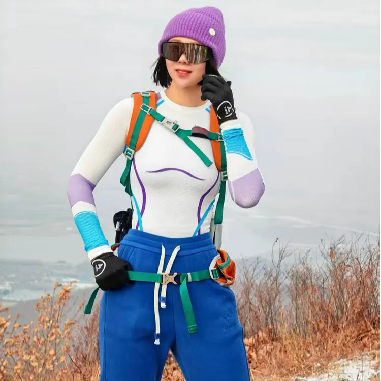 酷石压缩衣套装滑雪内衣保暖吸湿速干套装