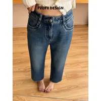 FVOFV【牛仔直筒裤】徕卡四面弹！超显瘦厚实百搭直筒牛仔裤Z5031