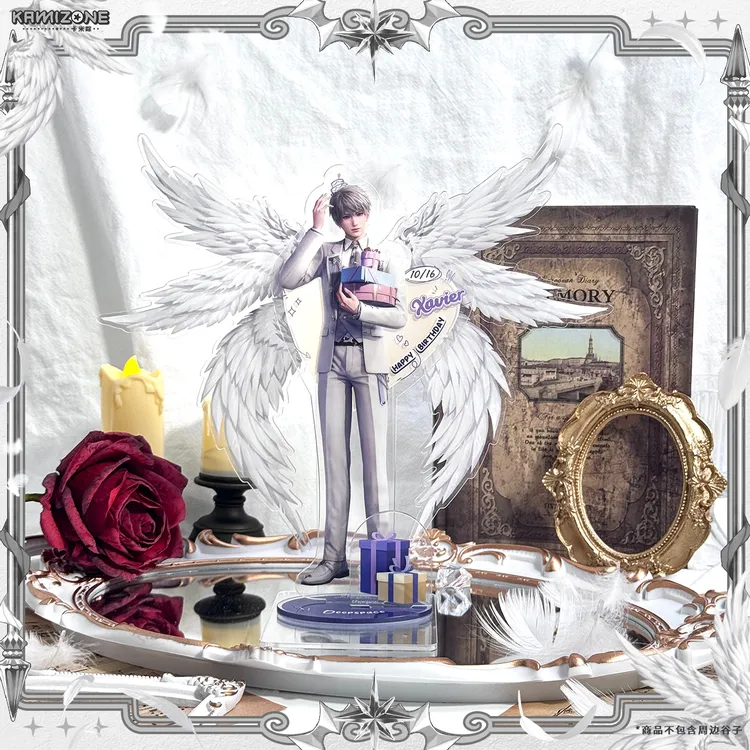 【卡米踪】六翼天使 多功能亚克力打卡棒谷美立牌吧唧推活展示