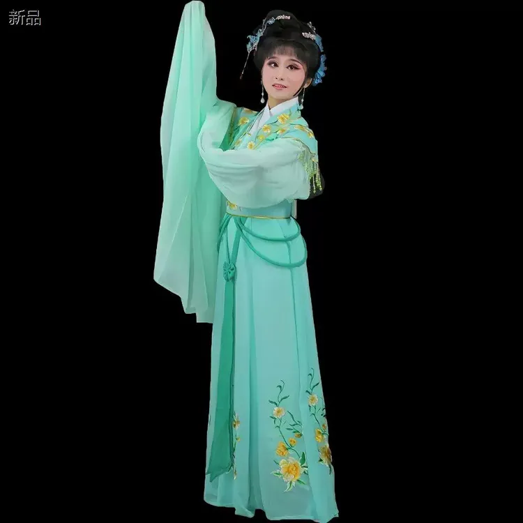 新款越剧花旦服装黄梅戏七仙女古装天仙配演出服中国风舞台戏服