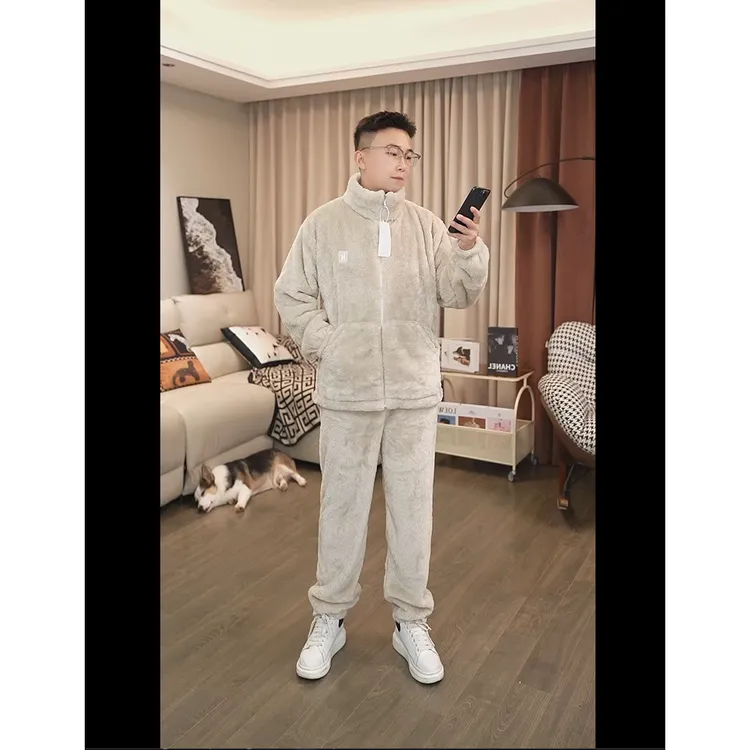 【重磅双面绒】加绒！加厚！2025冬季情侣家居服锁温保暖可外穿两件套