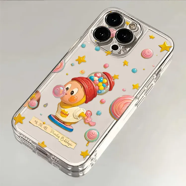 个性糖果星星人适用iPhone16手机壳华为小米苹果oppoVIVO荣耀一加
