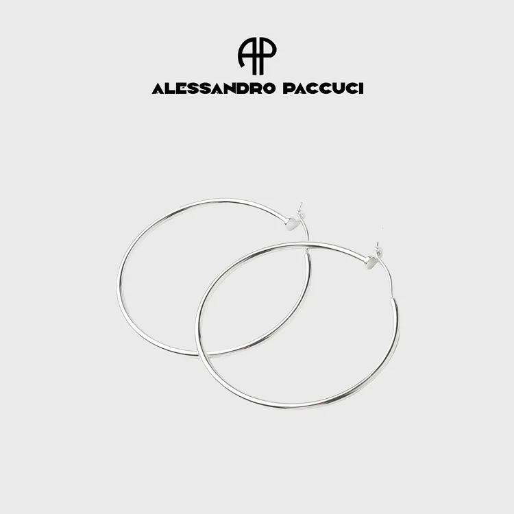 黄铜耳饰 AP洛哥52073EE金色/银色经典款极简时尚百搭大圈耳环