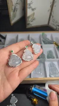 【闪购商品】翡翠颈饰18K金镶嵌WY0225043