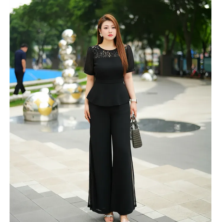 【圆领上衣】XYD71623正肩短袖镂空蕾丝百搭显瘦薄款大码女装上衣