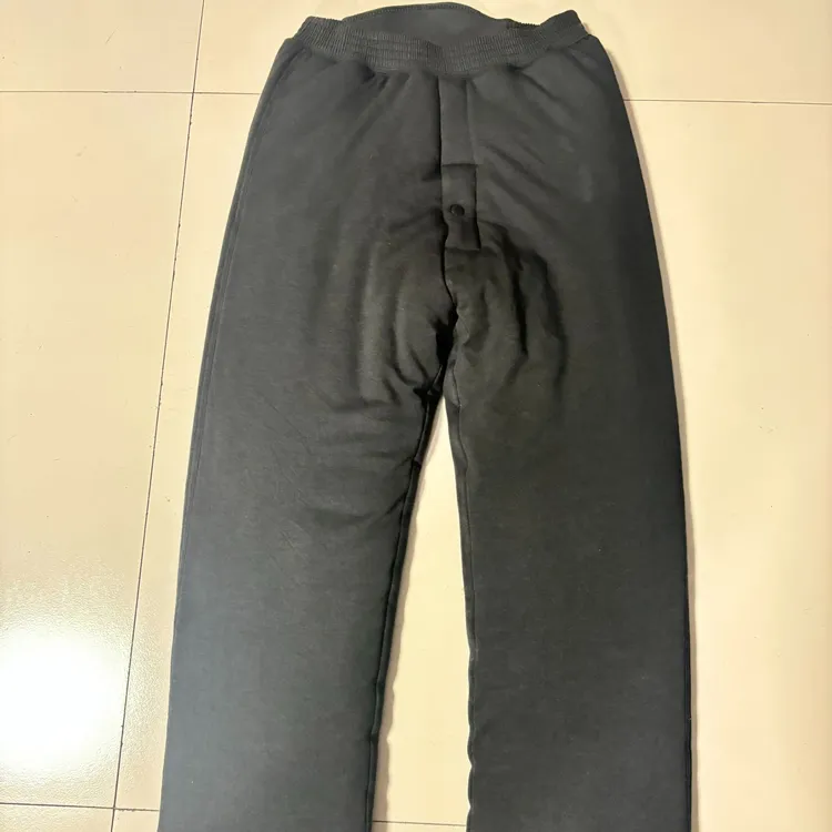 内蒙古宽松直筒驼绒棉裤男老年保暖加厚冬季加绒高腰老人外穿棉裤