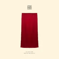 OYBN欧阳贝妮【维多利亚】微胖大码纯色系重磅醋酸直筒半身裙6125
