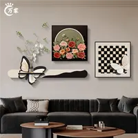 客厅装饰画背景墙挂画水培绿植挂画沙发背景墙装饰画沙发客厅