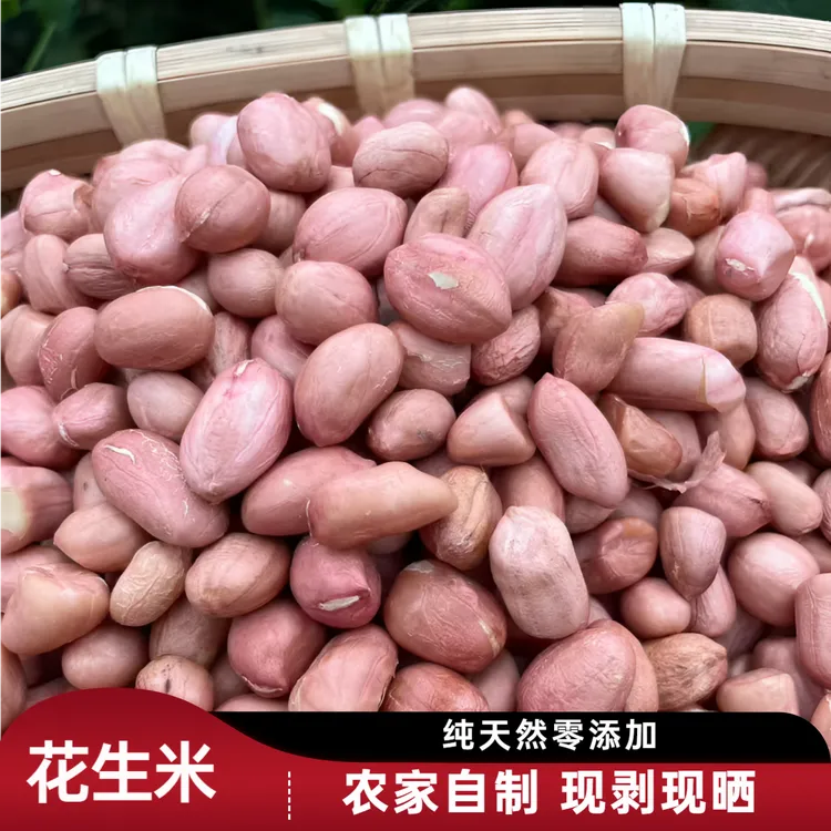 新上货现脱壳湖南邵阳花生米新鲜可做菜即食干货小零食下酒小菜