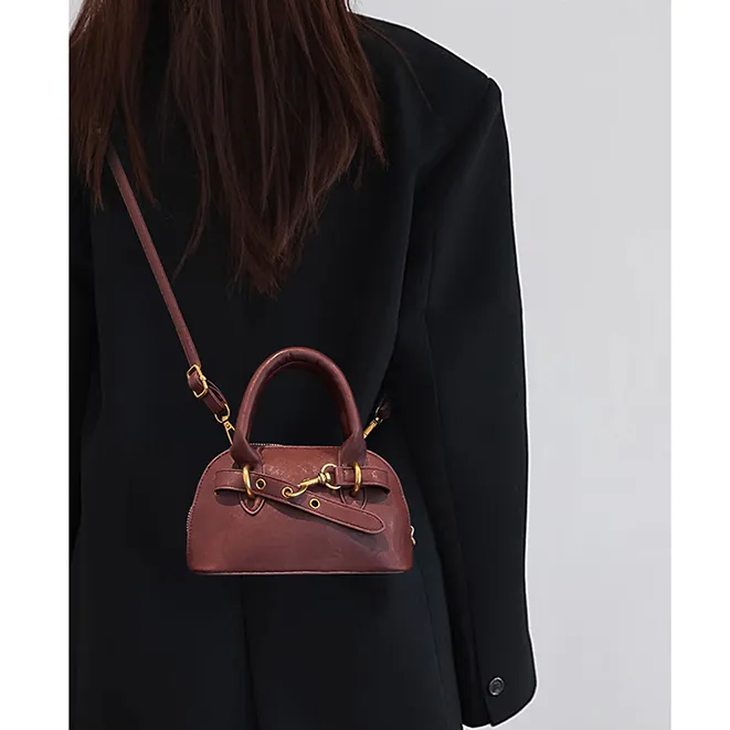 红色超火迷你小拎包包女款爆款2025新款夏季高级感小众百搭斜挎包