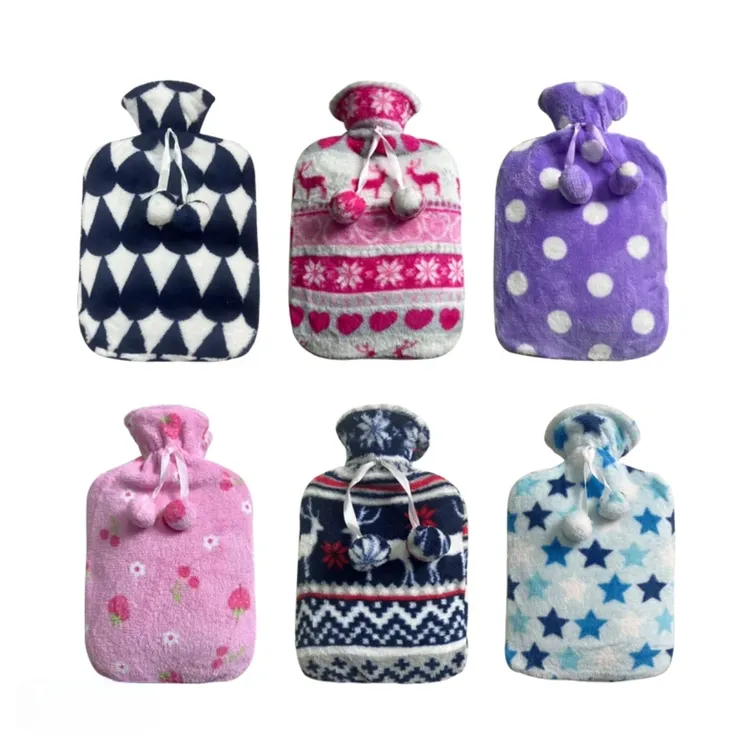 1000ml中号方形珊瑚绒注水热水袋学生加厚防爆暖肚暖脚暖手珊瑚绒