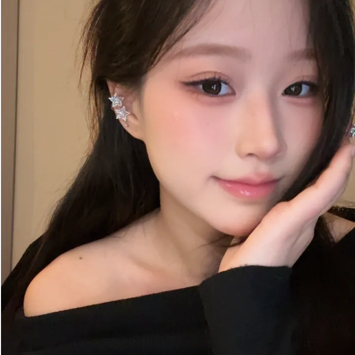 铜合金耳饰 五角星星耳骨夹轻奢气质高级感耳饰精致小众设计感