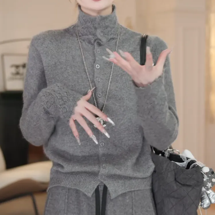 冬季韩系新款厚针织简约显瘦百搭时尚气质针织上衣LK2508481