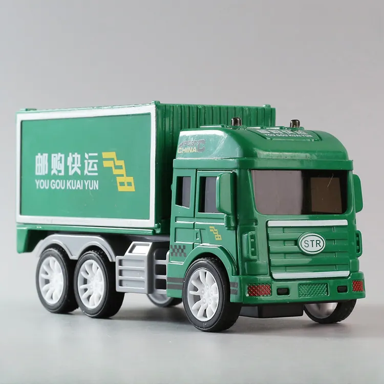 邮政快递车3开门儿仿真童惯性车6益智认知运输澄海面包车