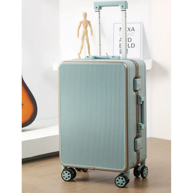 088#铝框万向轮男PC防刮旅行箱商务密码箱韩版行李箱女士大容量