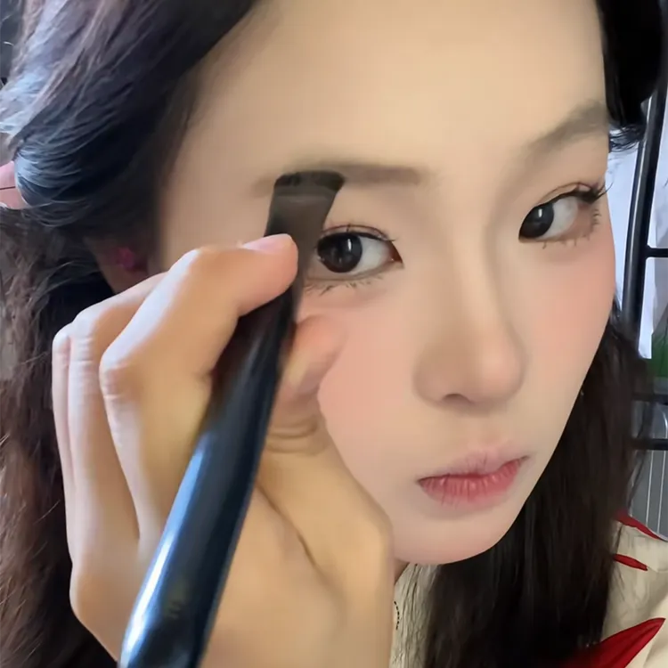 这样画眉毛也太快了！大号扁头眉刷眉粉刷自然好晕染斜角化妆刷
