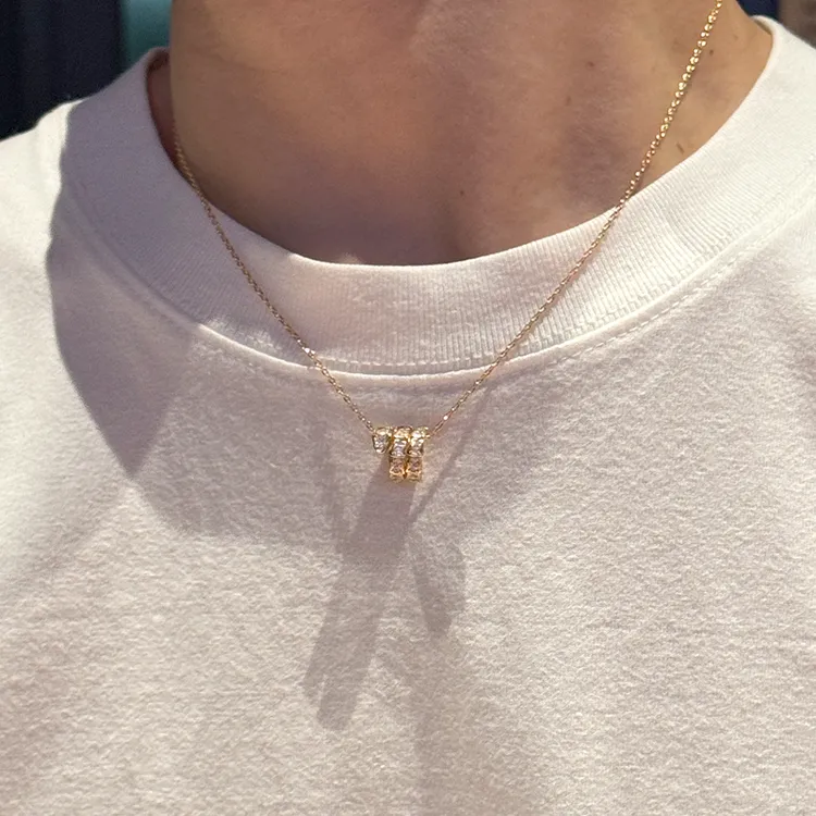铜合金项链 灵蛇蛇年项链七夕情侣男女欧美小众轻奢时尚百搭设计
