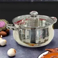 【外贸高货】24CM加厚大肚锅不锈钢汤锅煮面煲汤大容量苹果锅