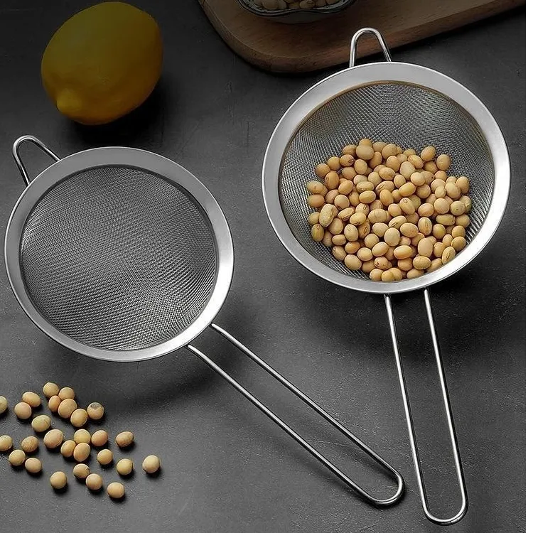 不锈钢过滤网漏勺尖耳油格捞面油炸漏勺细目网漏线柄隔油粉筛