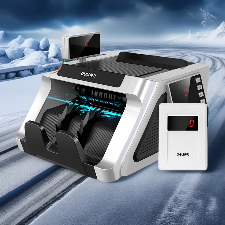 得力新款商用便携智能点钞验钞机办公收银验钞机小型家用小型专用