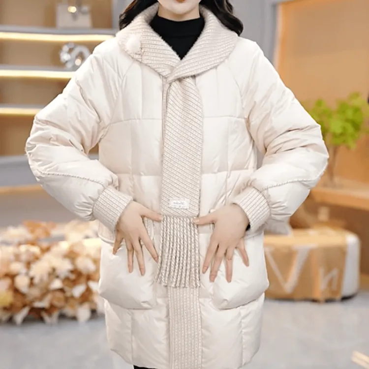 B591【羽绒服】2025冬季新款时尚洋气保暖加厚休闲轻薄羽绒服外套