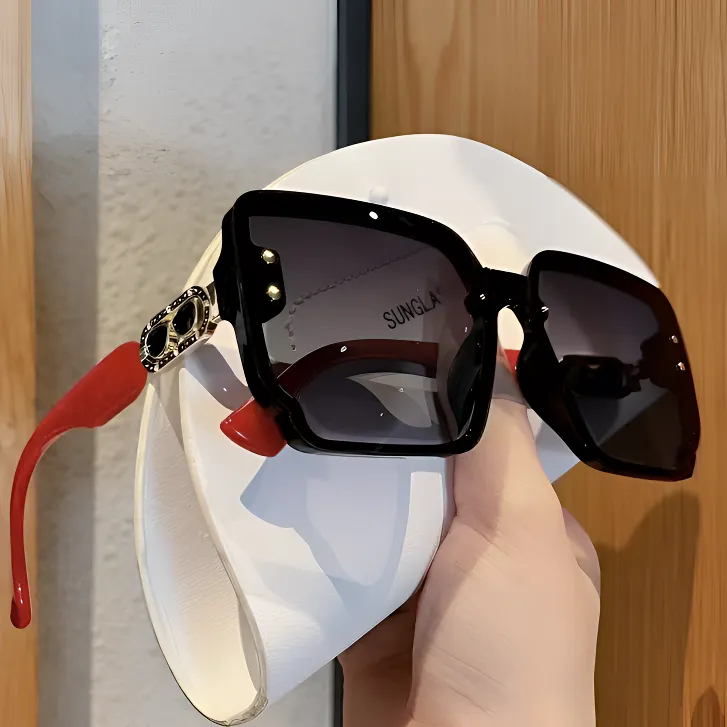 自带妆容偏光太阳镜美妆墨镜防紫外线百搭高级显脸瘦小修饰眼镜女商品图