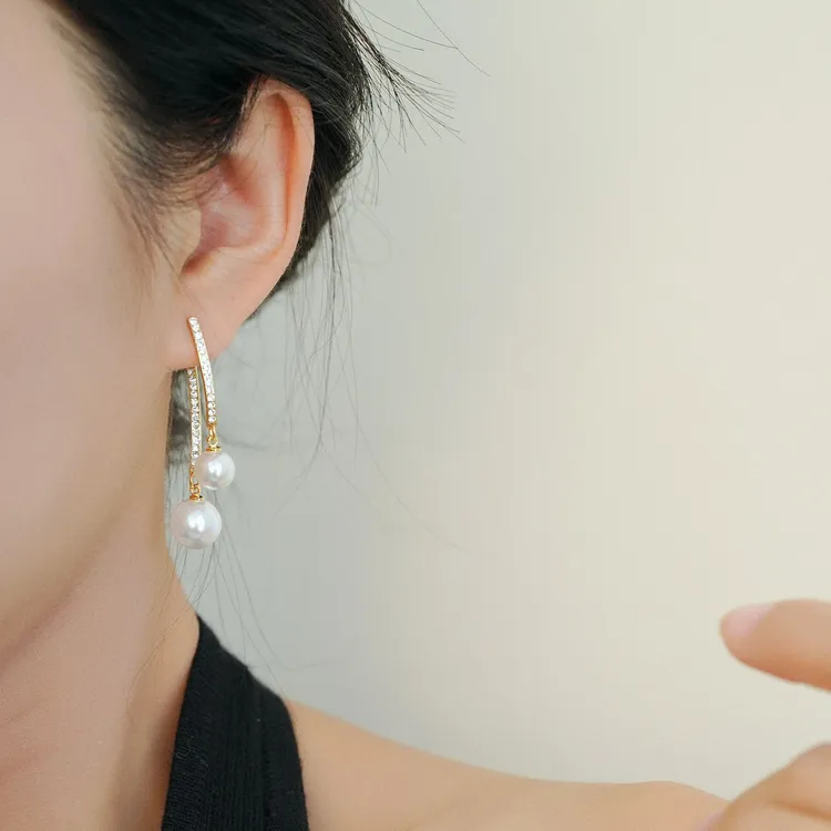 长款显瘦前后两戴耳坠小众设计感高级轻奢流苏耳环