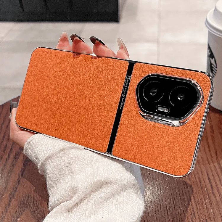 适用荣耀300Pro手机壳高端素皮拼接电镀300超薄300ultra硬壳200