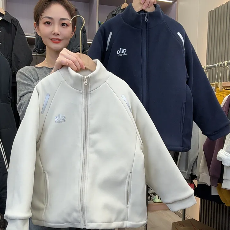 【加棉加厚防风保暖】儿童加绒外套 男女童立领 中大童冬款童装